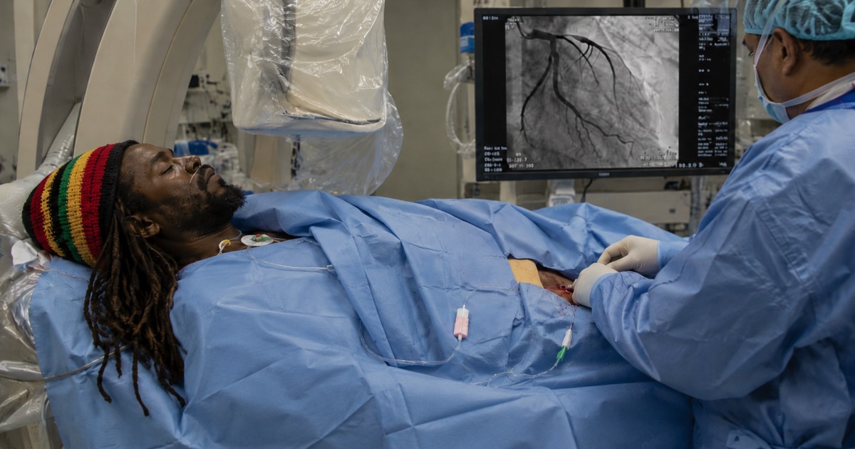 Clinician reviewing cannabis cardiovascular risk map with mixed positive and null evidence signals.