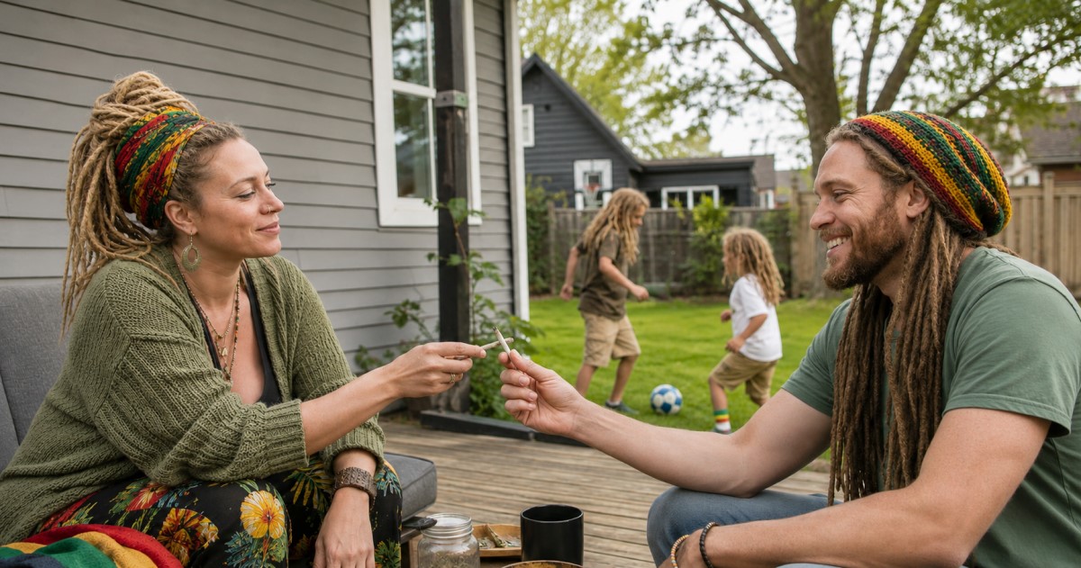 Realistic pediatric emergency department scene with a cannabis-edible exposure safety theme.